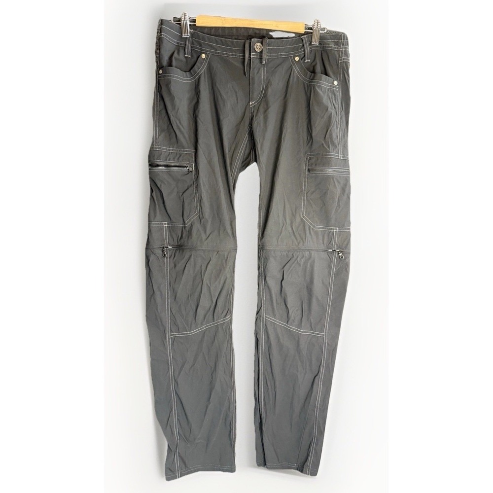 Women's Kuhl Cargo Pants Size 10 Long Charcoal Convertible